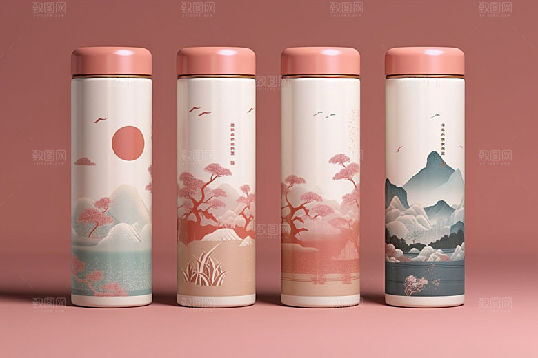 茶叶包装3D中式模型
