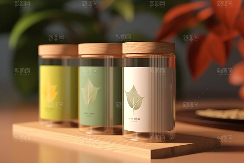 茶叶包装立体中国风模型