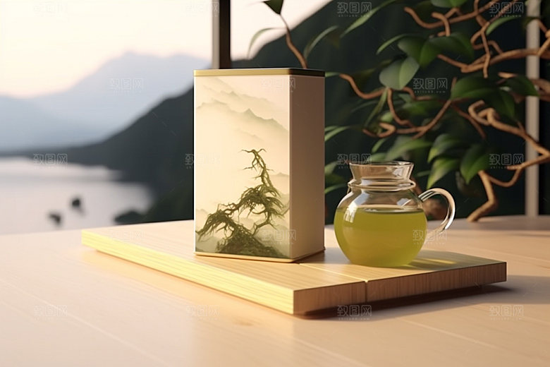 茶叶包装中式3D模型