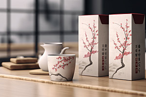 茶叶包装茶叶罐立体模型