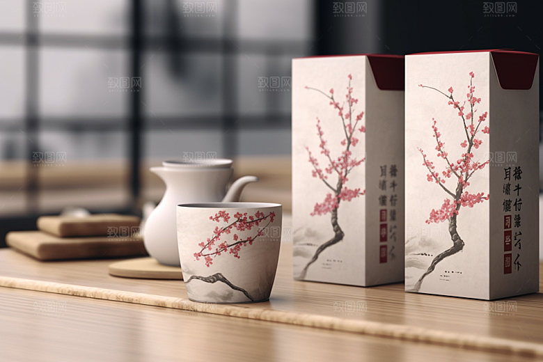 茶叶包装茶叶罐立体模型