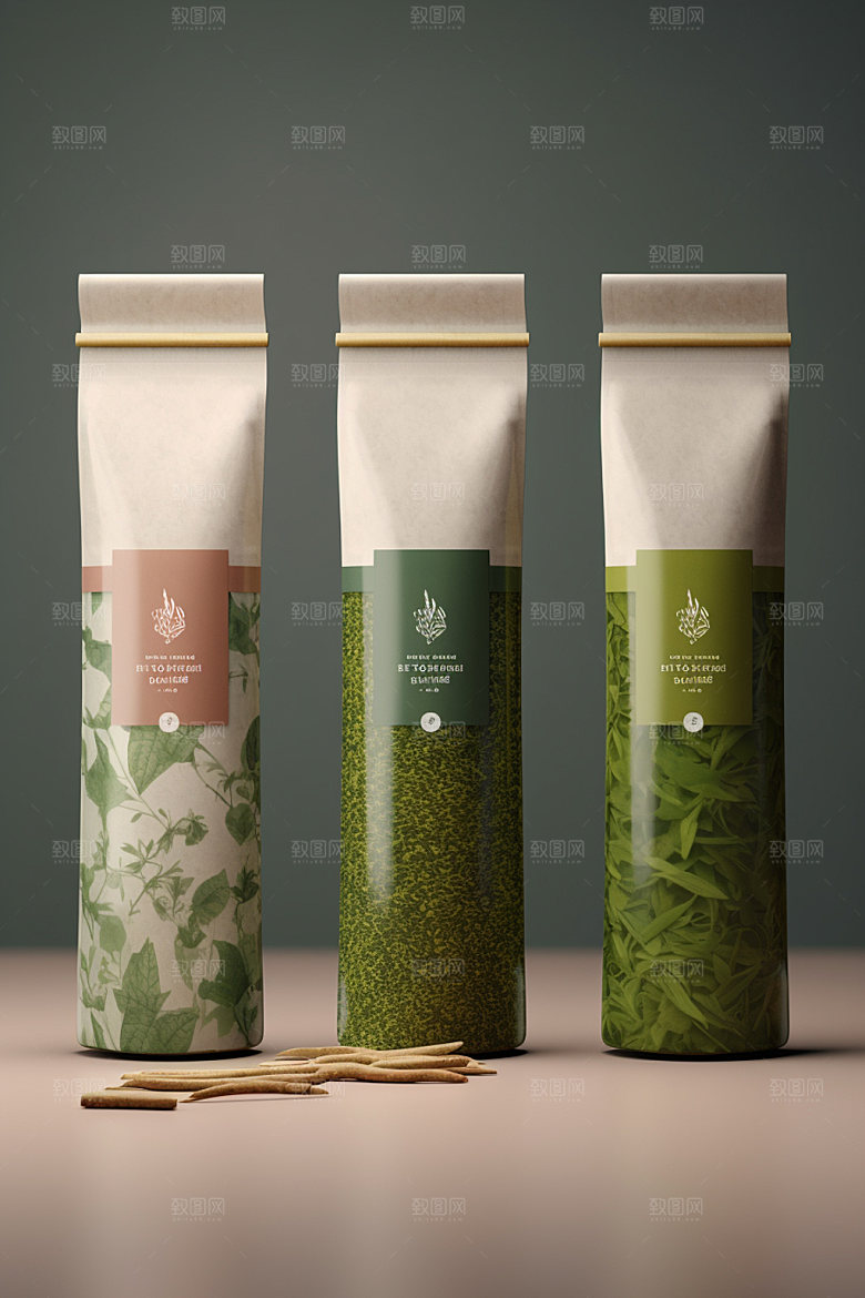 茶叶包装包装设计传统模型