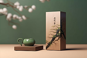 茶叶包装茶叶罐传统模型