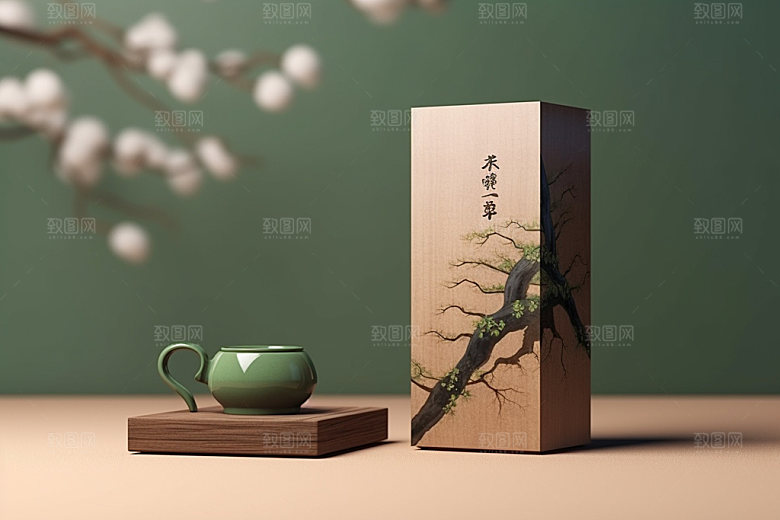 茶叶包装茶叶罐传统模型