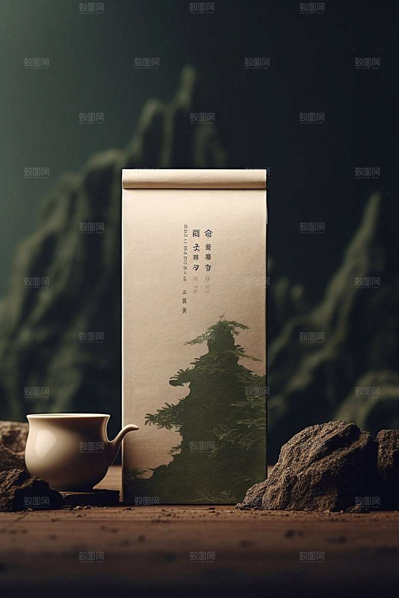 茶叶包装传统3D模型