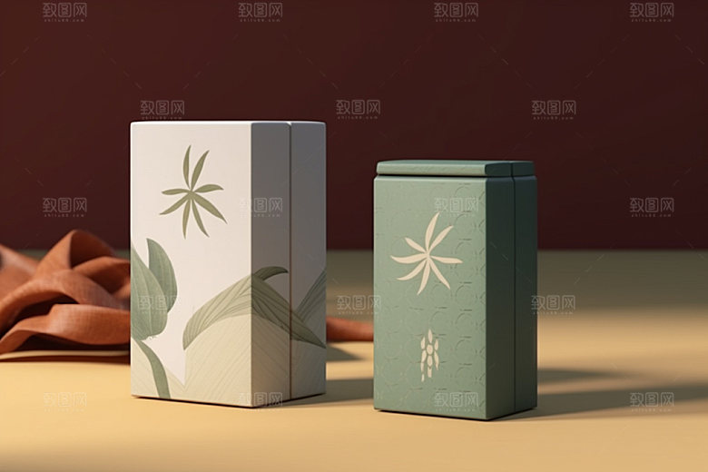 茶叶包装包装设计中国风模型