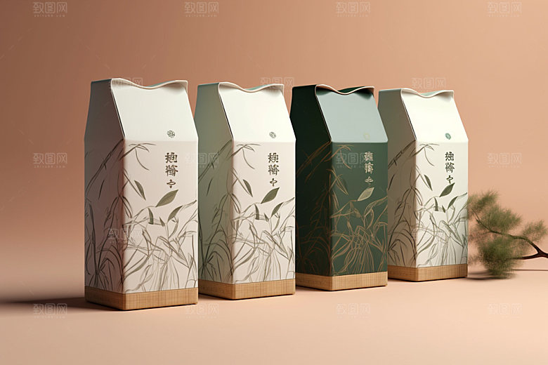 茶叶包装立体3D模型