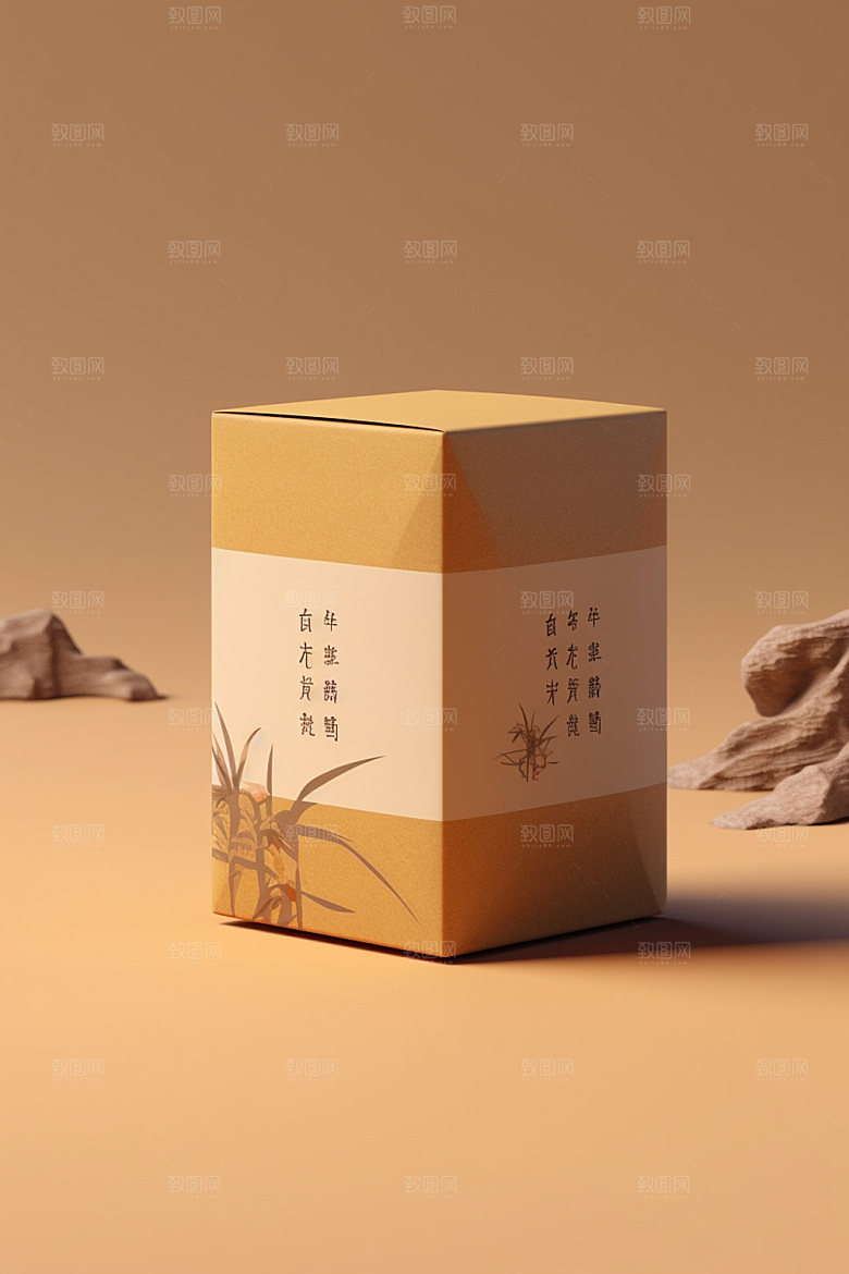 茶叶包装中式3D模型