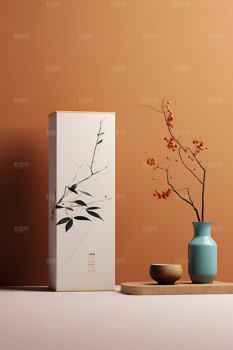 茶叶包装中式3D模型