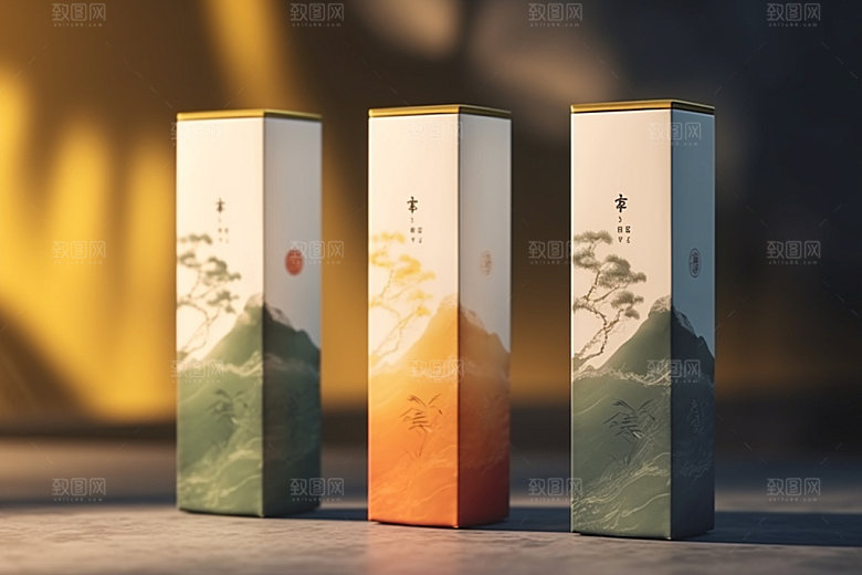 茶叶包装茶叶罐包装设计模型