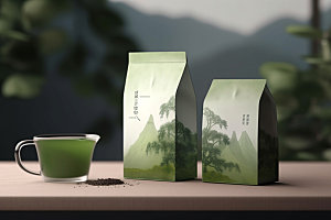 茶叶包装中国风立体模型