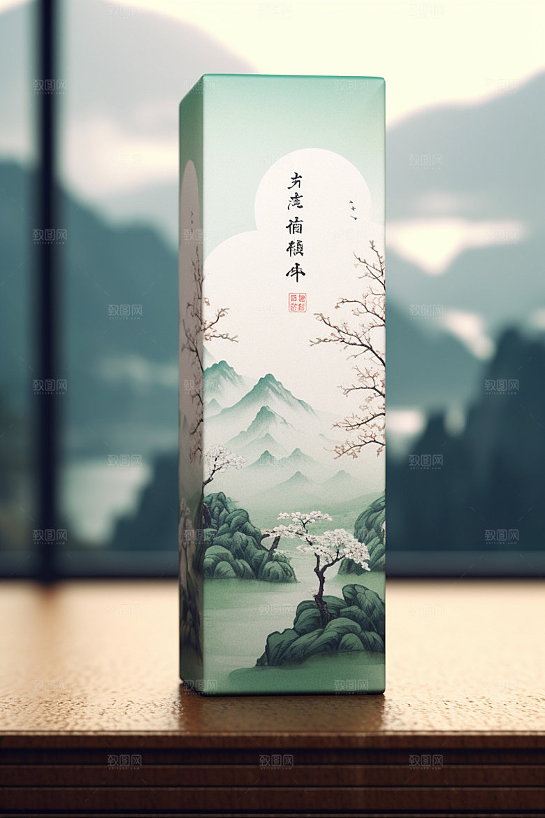 茶叶包装茶叶罐立体模型