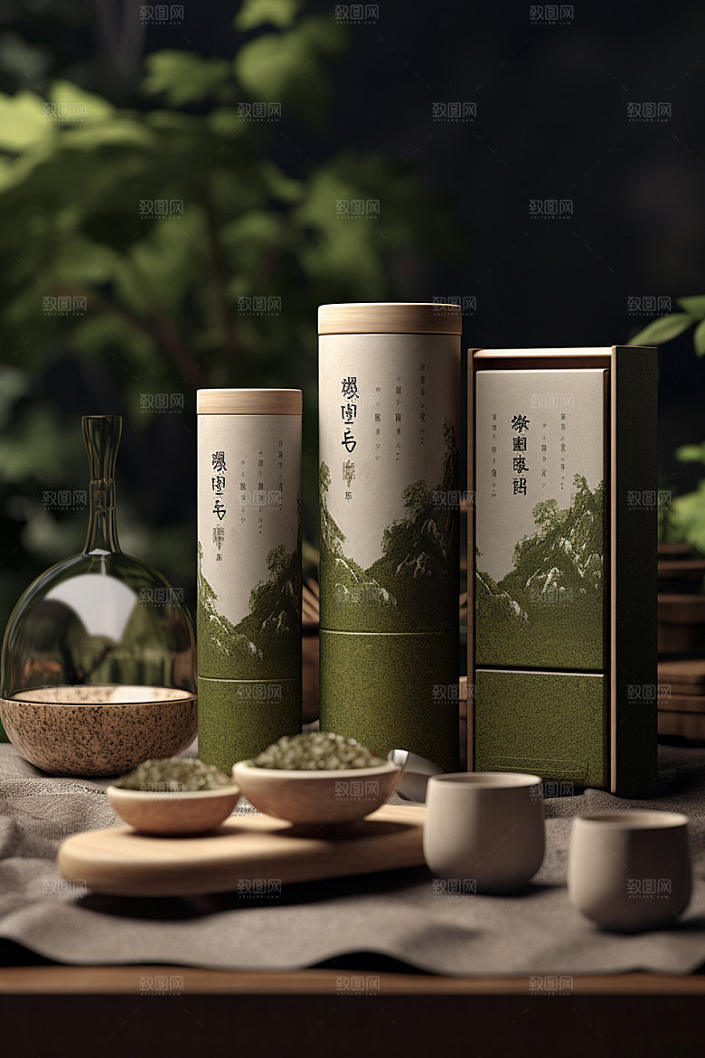 茶叶包装立体包装设计模型