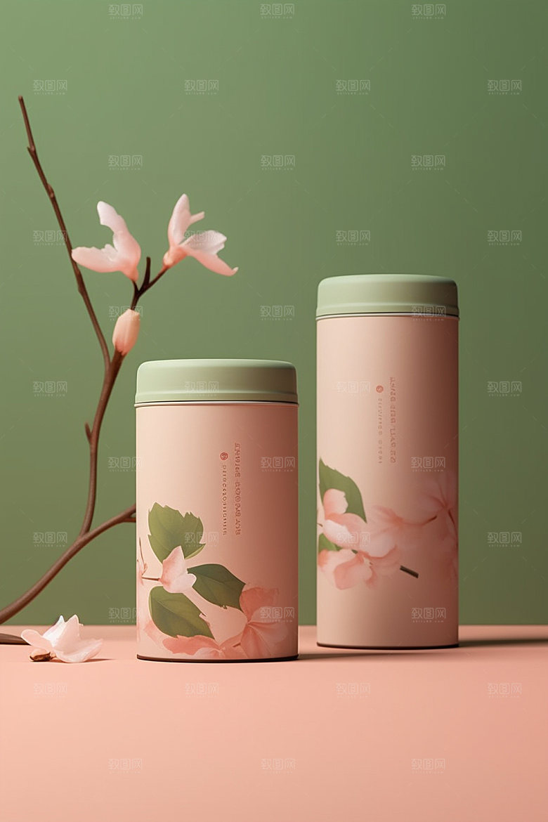 茶叶包装包装设计茶叶罐模型