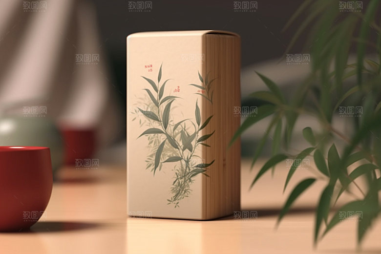茶叶包装包装设计中式模型