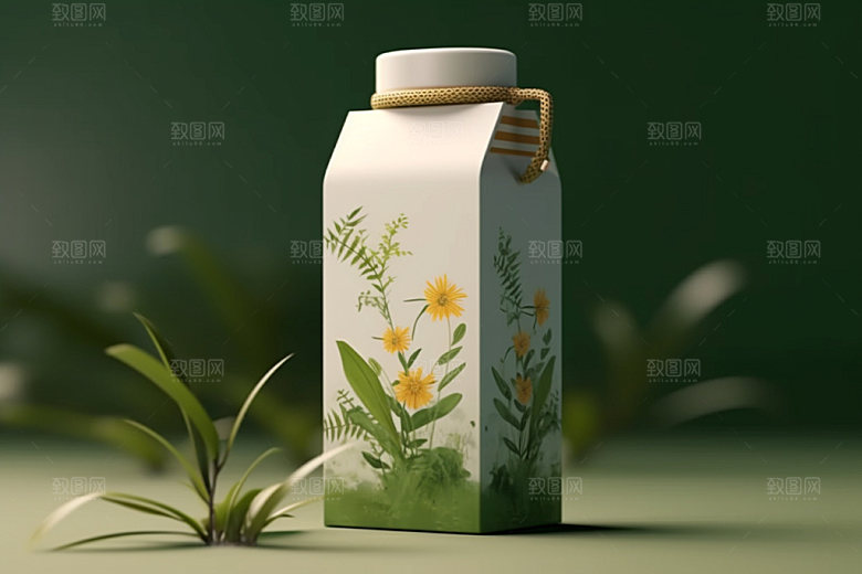 茶叶包装茶叶罐中式模型