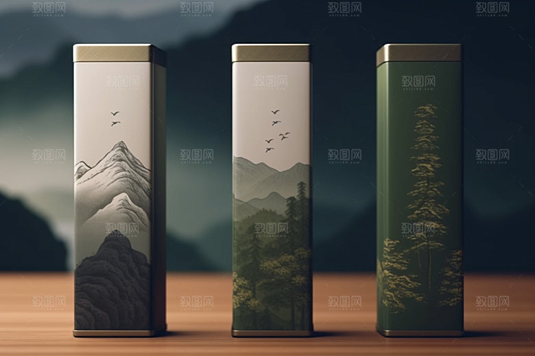 茶叶包装传统包装设计模型