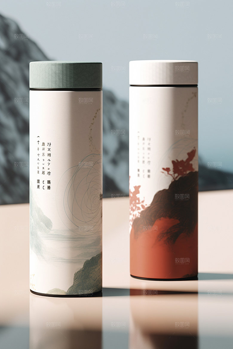 茶叶包装传统立体模型