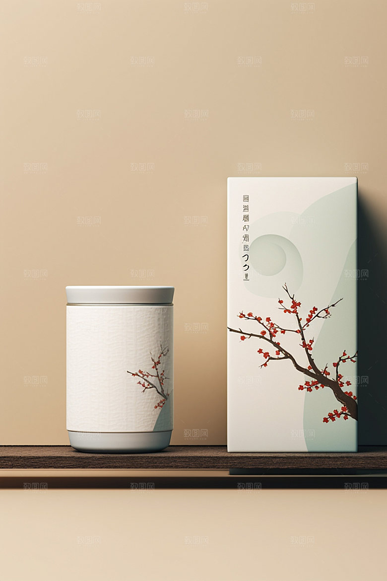 茶叶包装3D立体模型