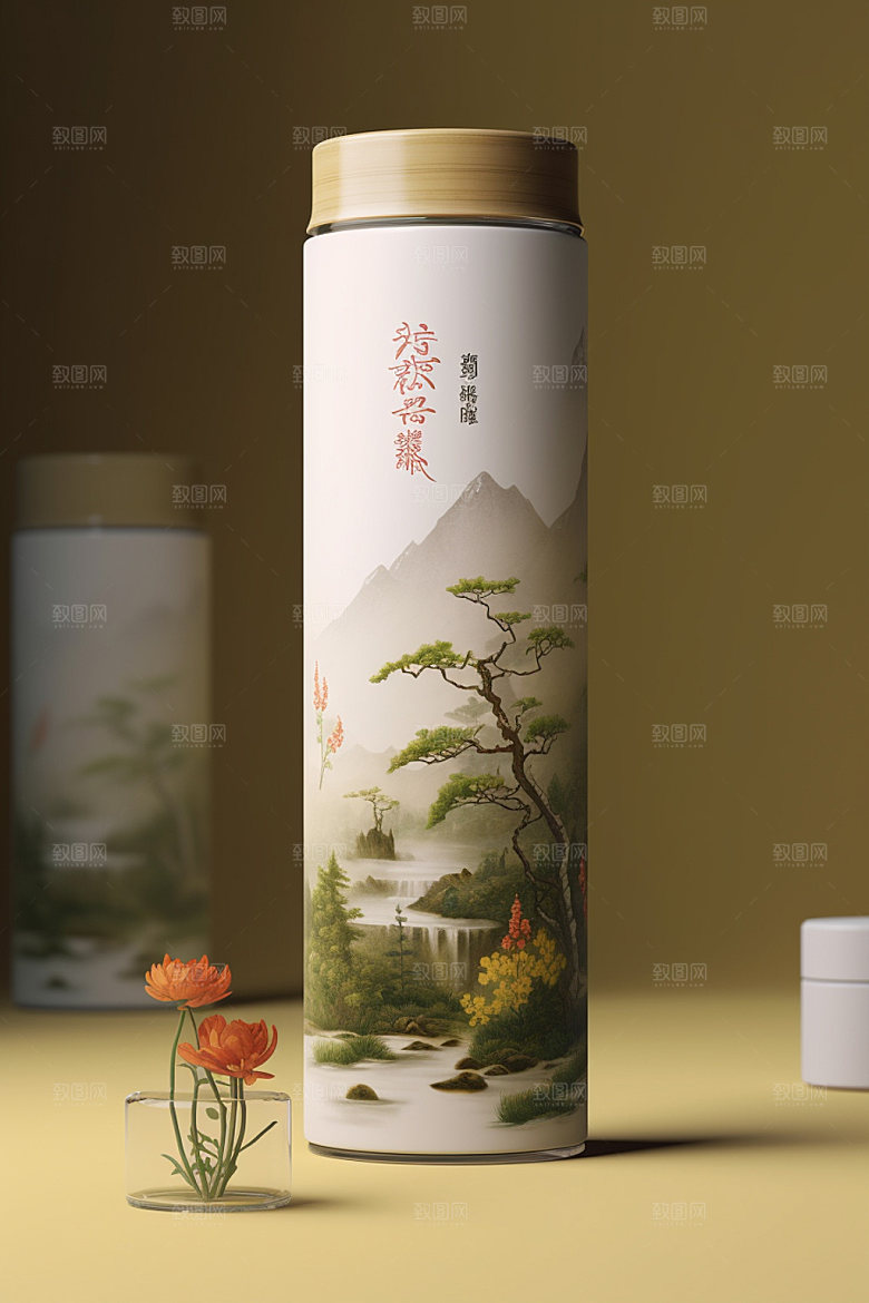 茶叶包装立体包装设计模型