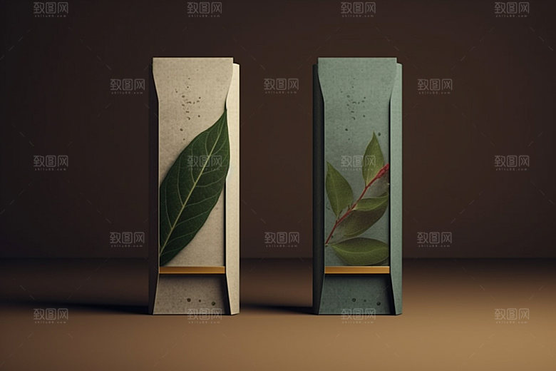 茶叶包装茶叶罐中式模型