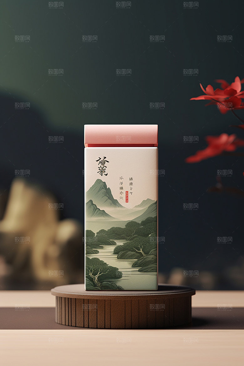 茶叶包装3D茶叶罐模型