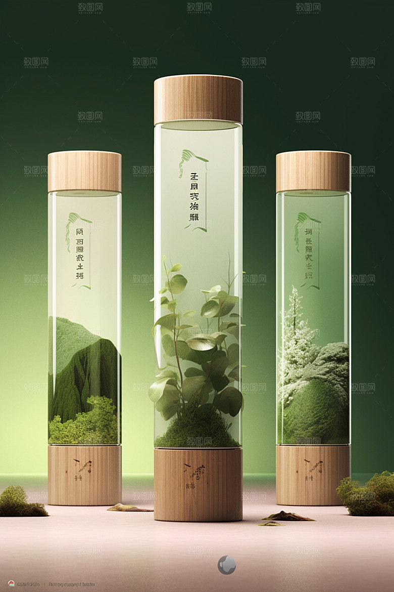 茶叶包装茶叶罐传统模型