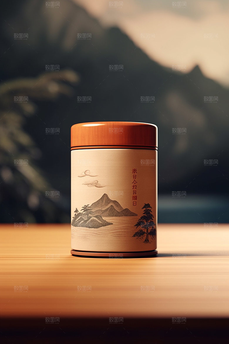 茶叶包装3D茶叶罐模型