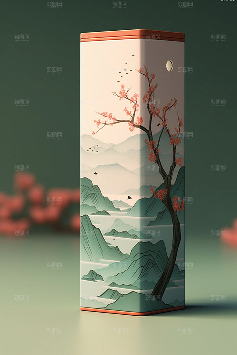 茶叶包装3D立体模型
