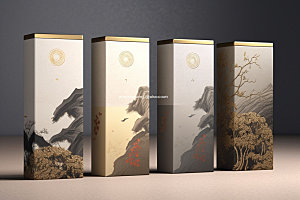 茶叶包装立体传统模型