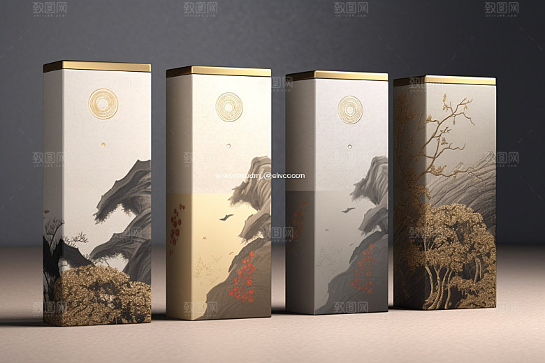 茶叶包装立体传统模型