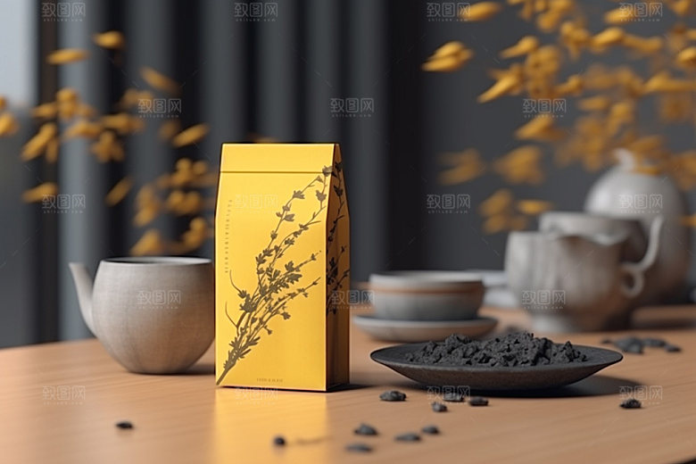 茶叶包装中国风包装设计模型