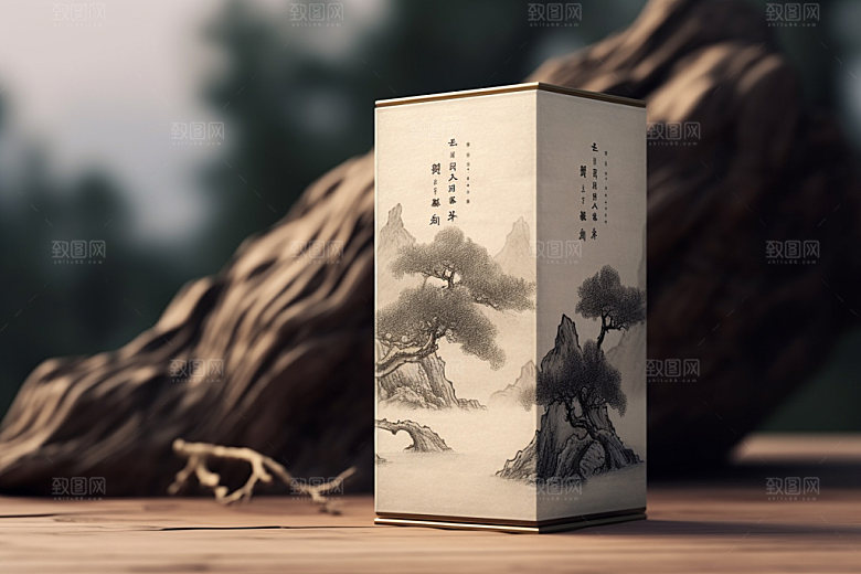 茶叶包装中式包装设计模型