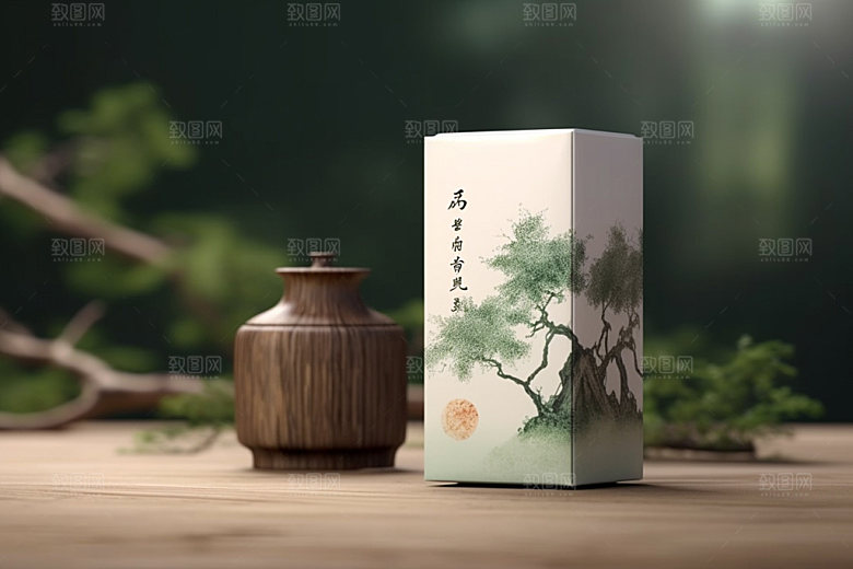 茶叶包装包装设计传统模型