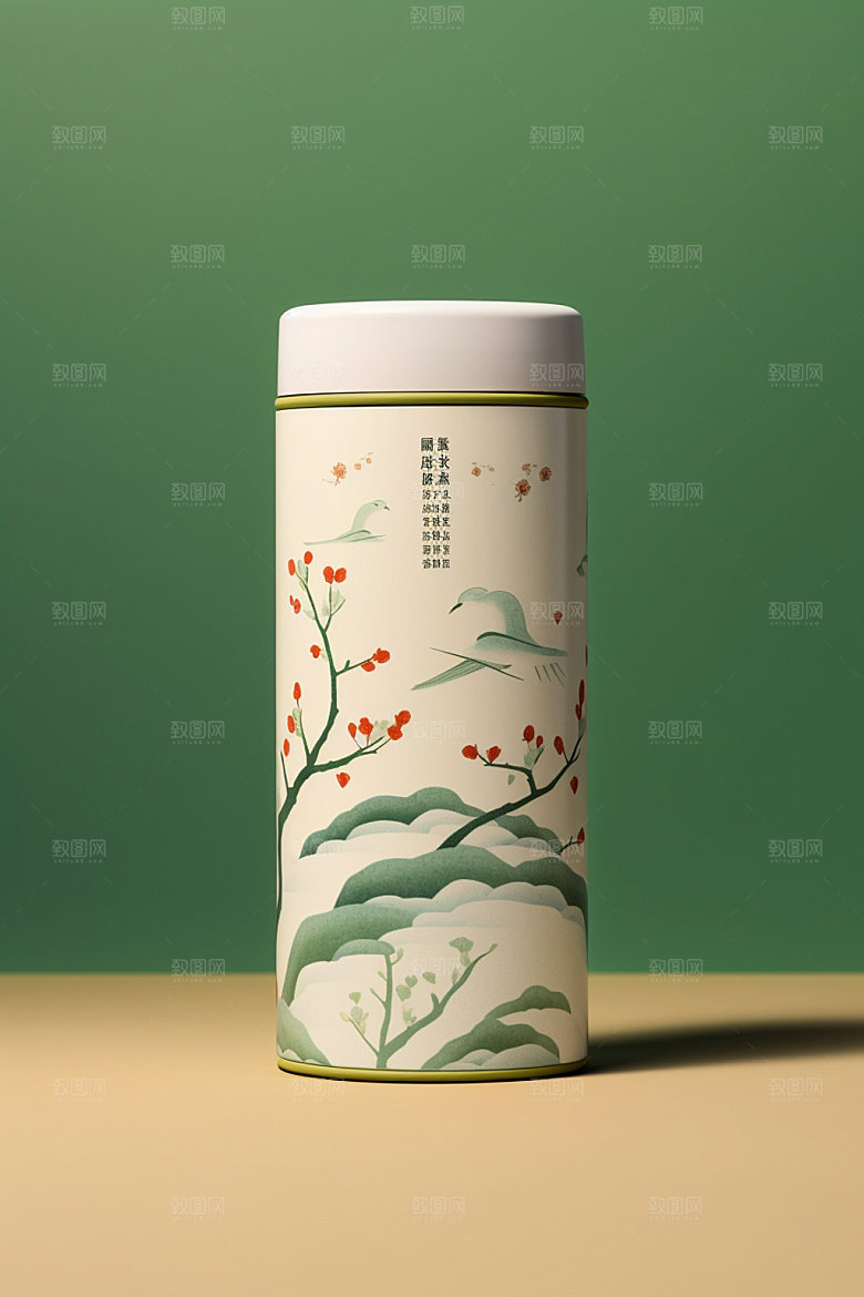 茶叶包装3D茶叶罐模型