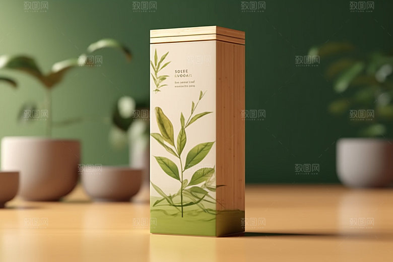 茶叶包装传统3D模型