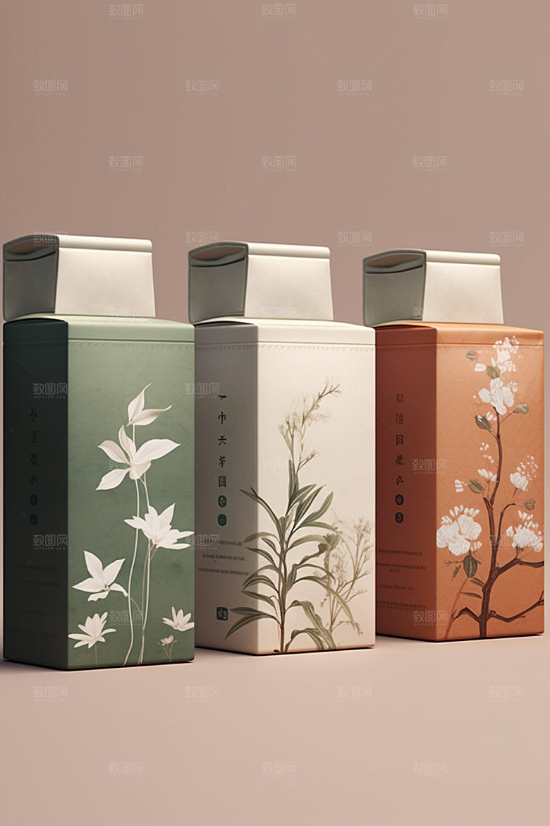 茶叶包装包装设计中式模型