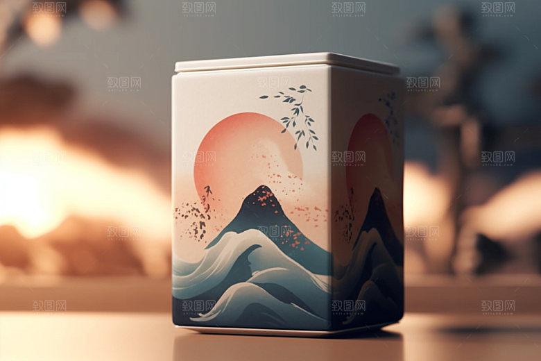 茶叶包装立体3D模型