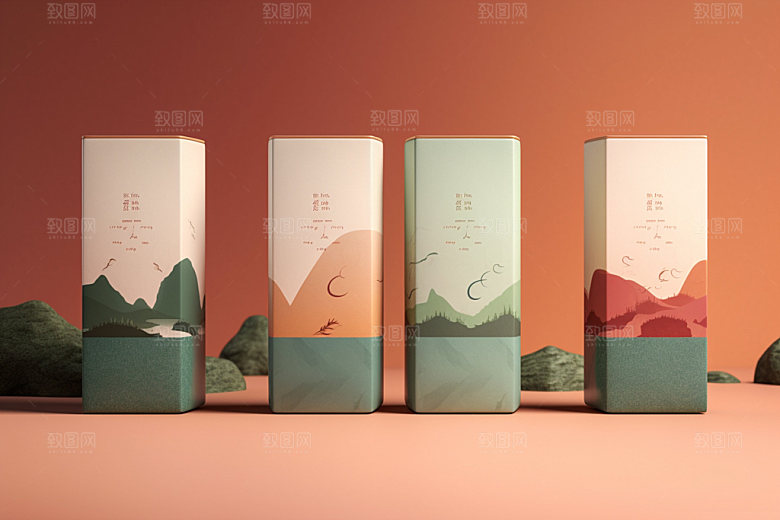 茶叶包装中式包装设计模型