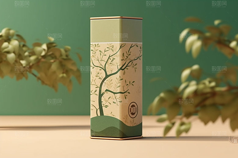 茶叶包装包装设计中国风模型