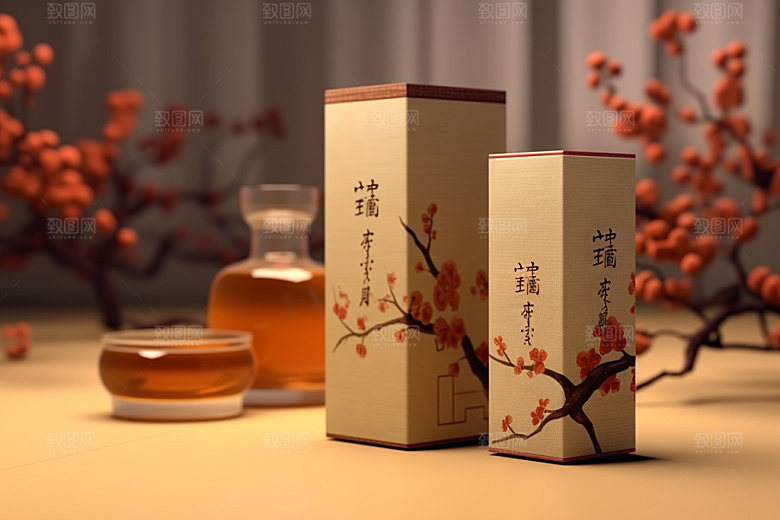 茶叶包装立体3D模型