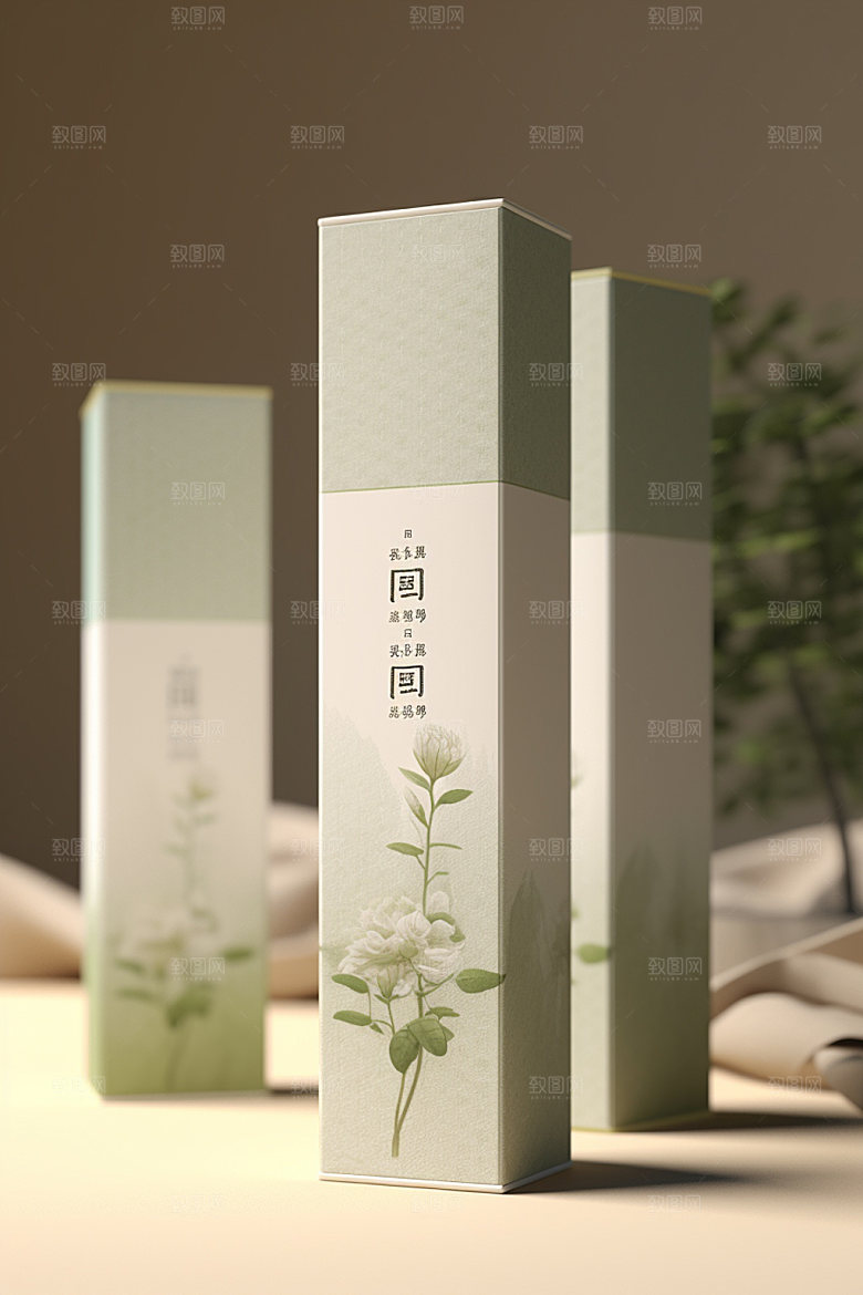茶叶包装3D传统模型