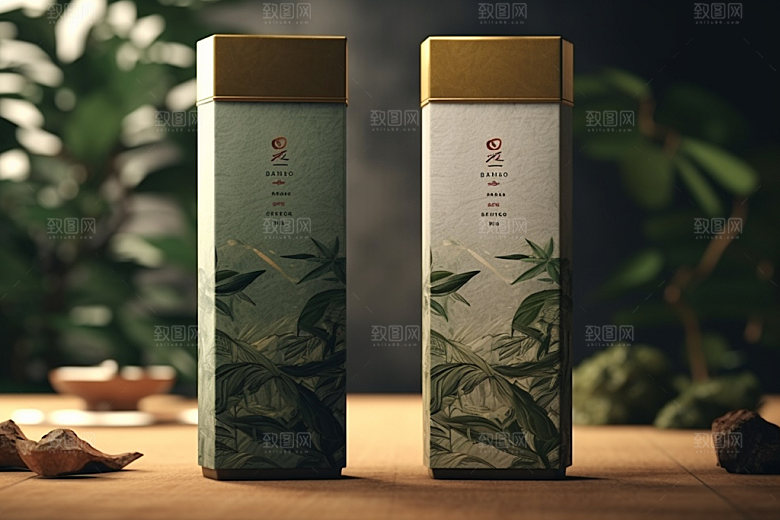 茶叶包装传统中国风模型