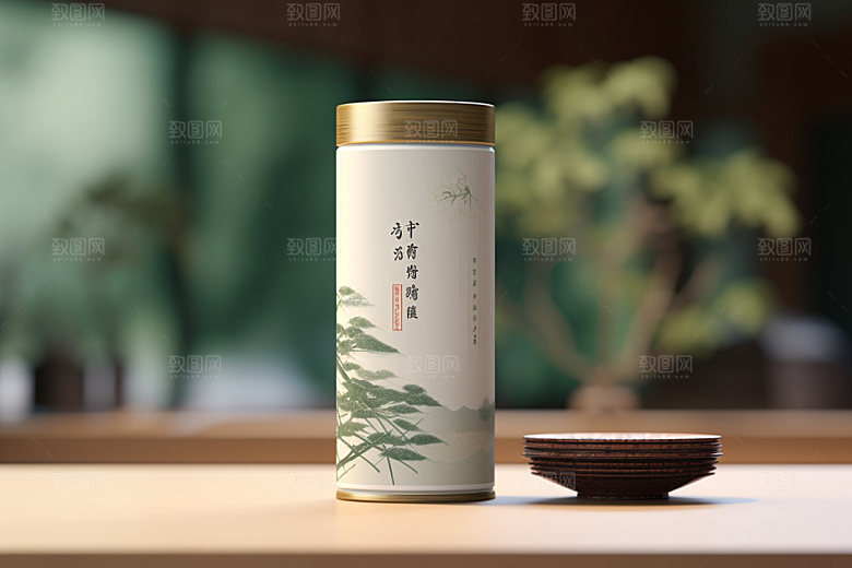 茶叶包装中式中国风模型