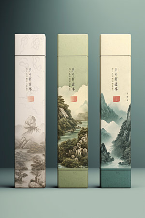 茶叶包装立体茶叶罐模型