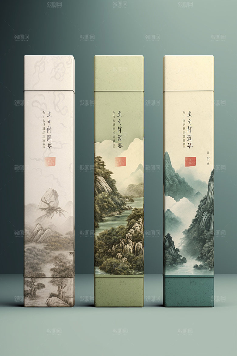 茶叶包装立体茶叶罐模型