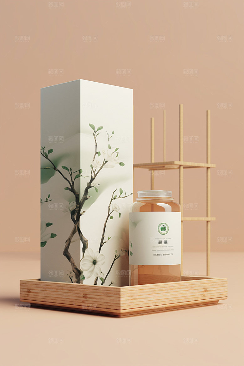 茶叶包装茶叶罐包装设计模型