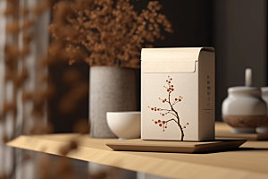 茶叶包装包装设计中式模型