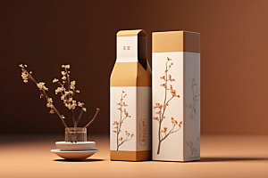 茶叶包装茶叶罐中国风模型