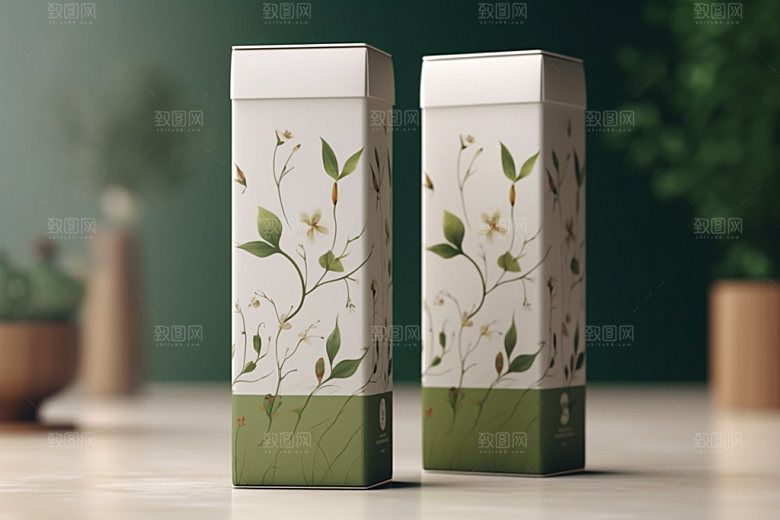 茶叶包装包装设计中国风模型